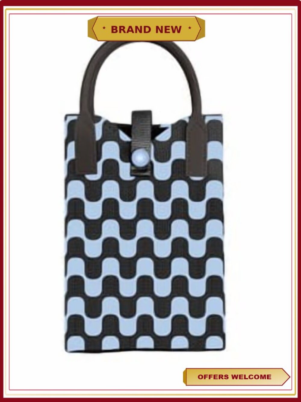 Universal Crossbody Phone Purse with Detachable Strap, Knit Case for Large